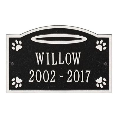 Angel In Heaven Pet Black Dedication Plaque